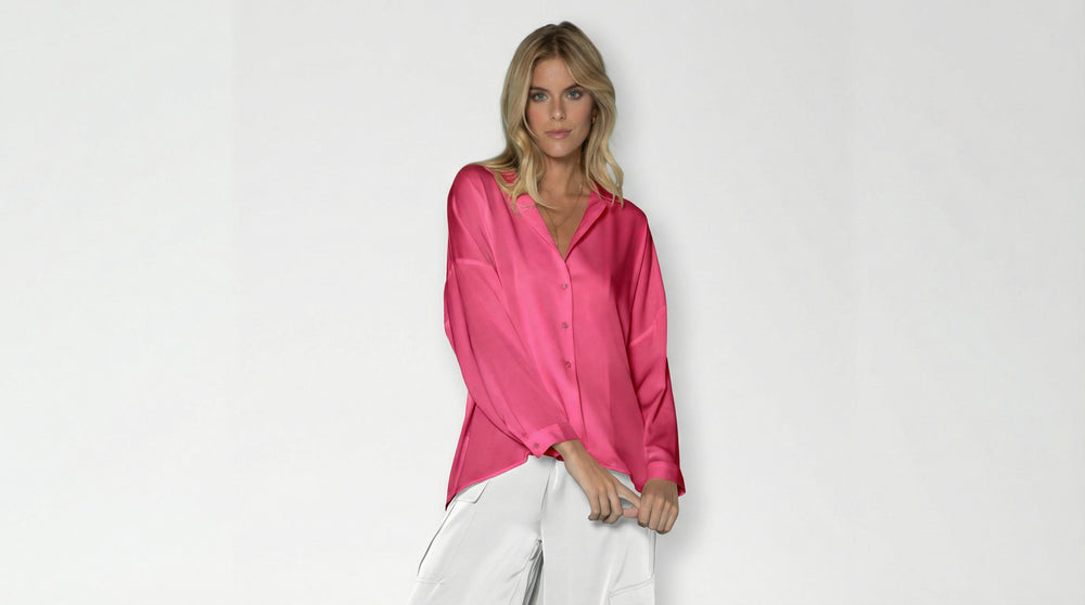 Camicia Alaska - Miami Pink, Chambre, Faded Denim, Icy Teal, Midnight Blue, Nouvelle White, Palm Beach Peony, Papaya, Periwinkle, True Blue, Ultra Violet, Vivacious Pink, Azure