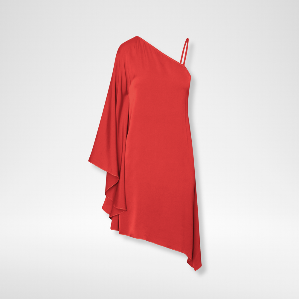 Camps Bay Short Dress - Scarlet, Strelitza, Poinciana