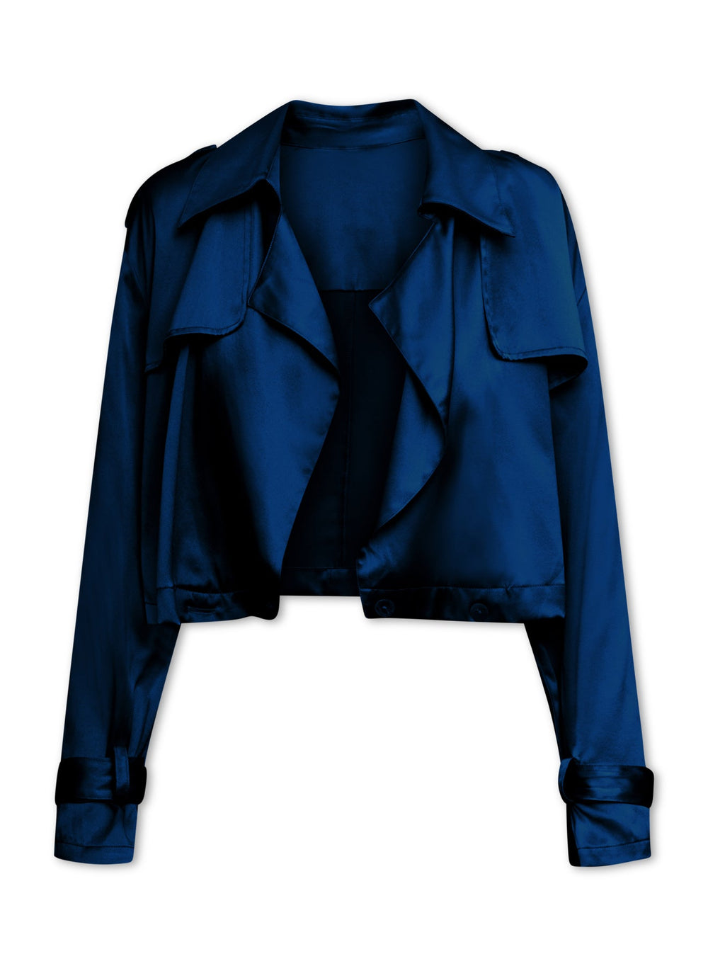 Kensington Trench Cropped - Navy