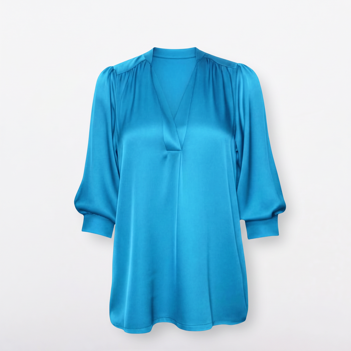 Madras ¾ Sleeve Blouse