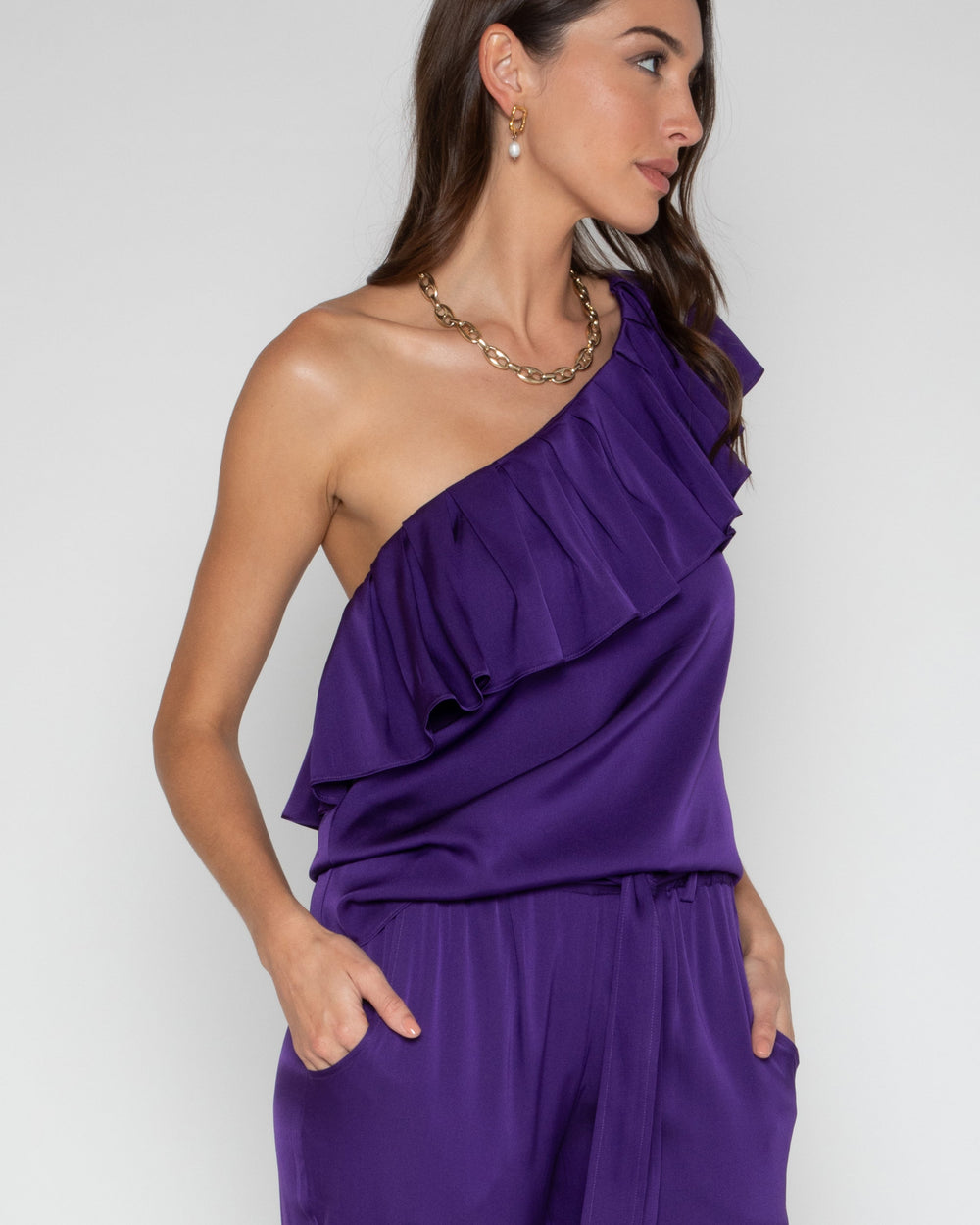 Mimi Top - Bougainvillea,Bronze,Nutmeg,Poinciana,Purple,True Bronze,True Gold