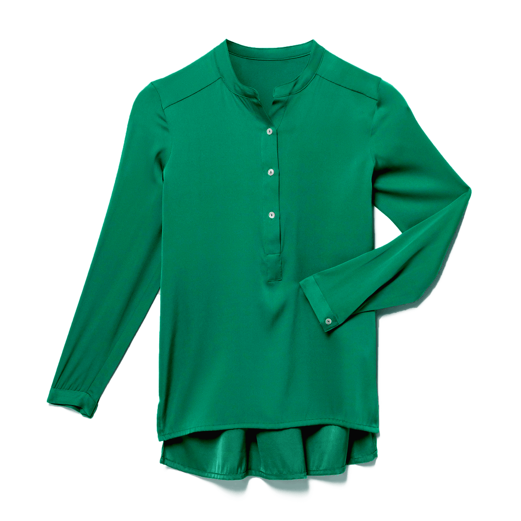 Montenegro Tunic Color: Emerald Green Size: XS