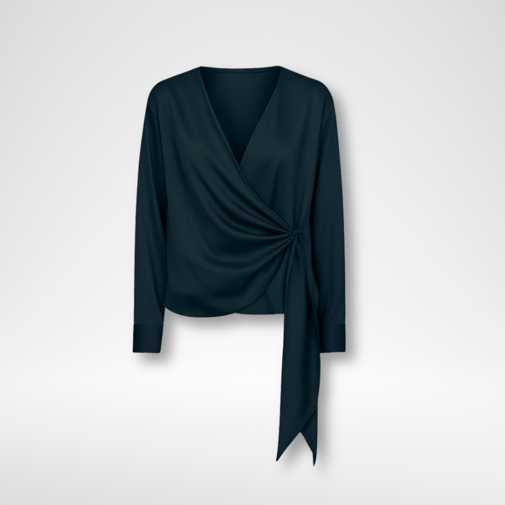 Monticello Bluse - Deep Ocean Blue