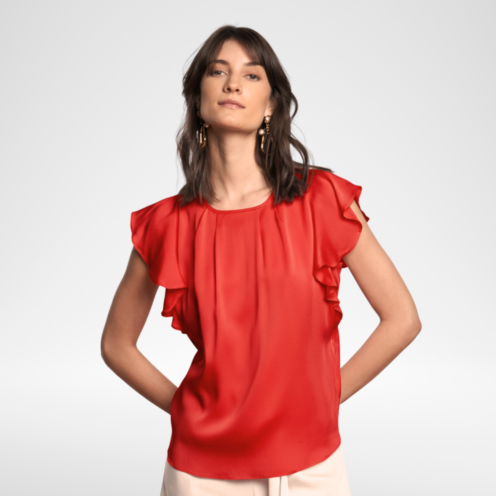 Naples Top - Scarlet, Strelitza, Poinciana