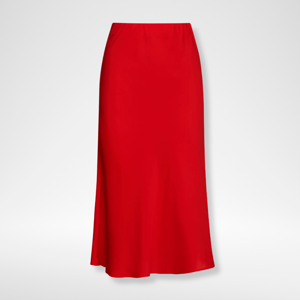 Chamonix Midi Skirt - Scarlet, Strelitza, Poinciana