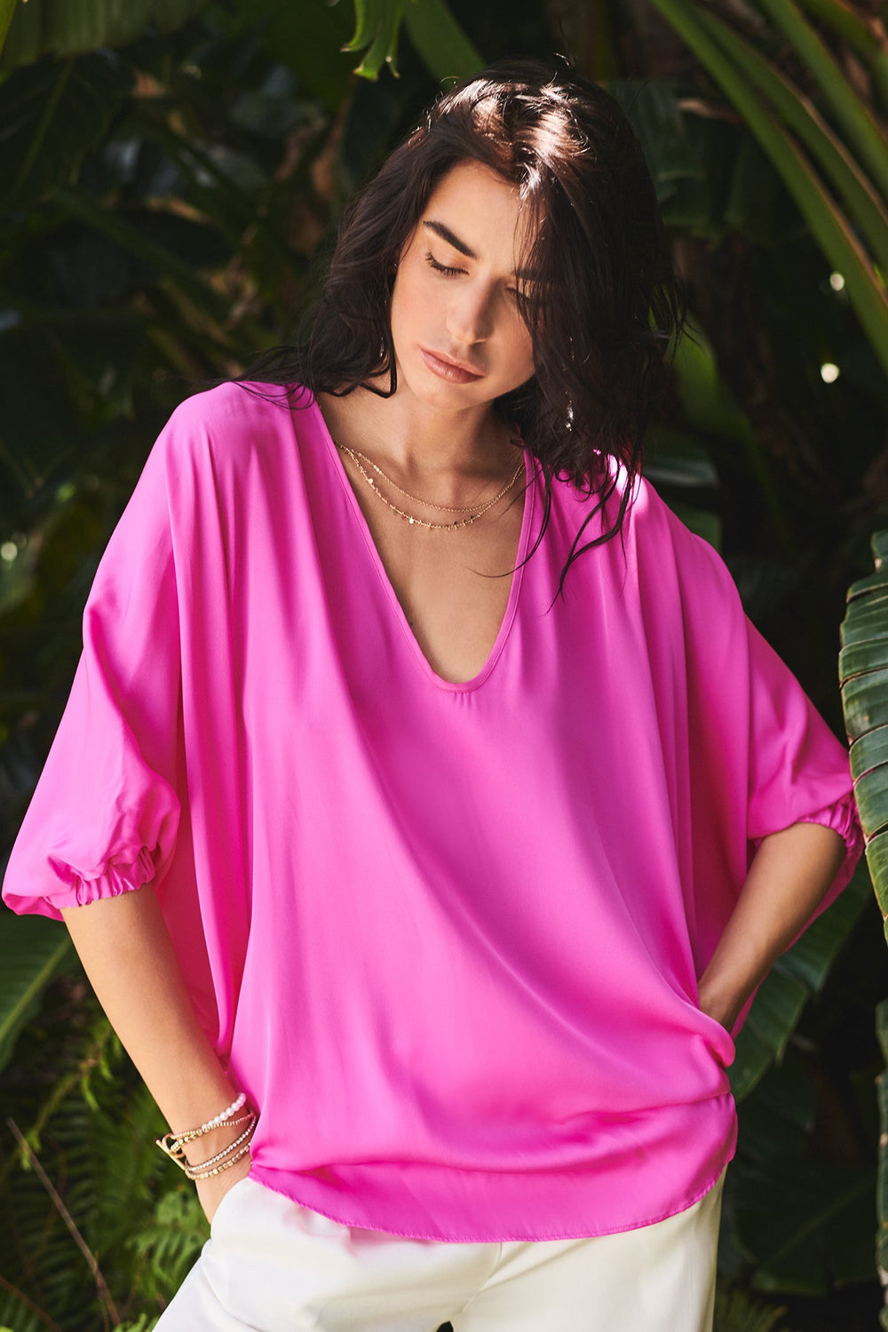 Austin Top - Bougainvillea, Palm Beach Peony, Vivacious Pink, Miami Pink, Dusty Pink, Bubble Gum, Miami Shimmer