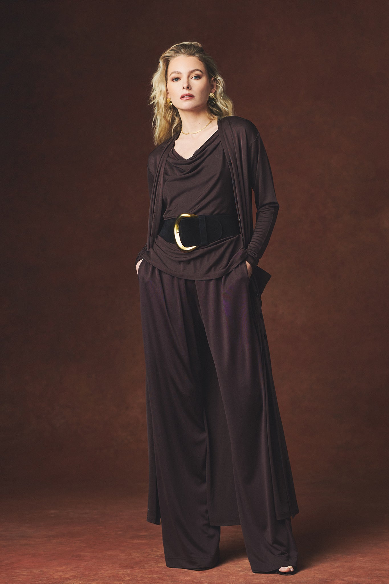 Knitted Cheval Cardigan Snow Size XL