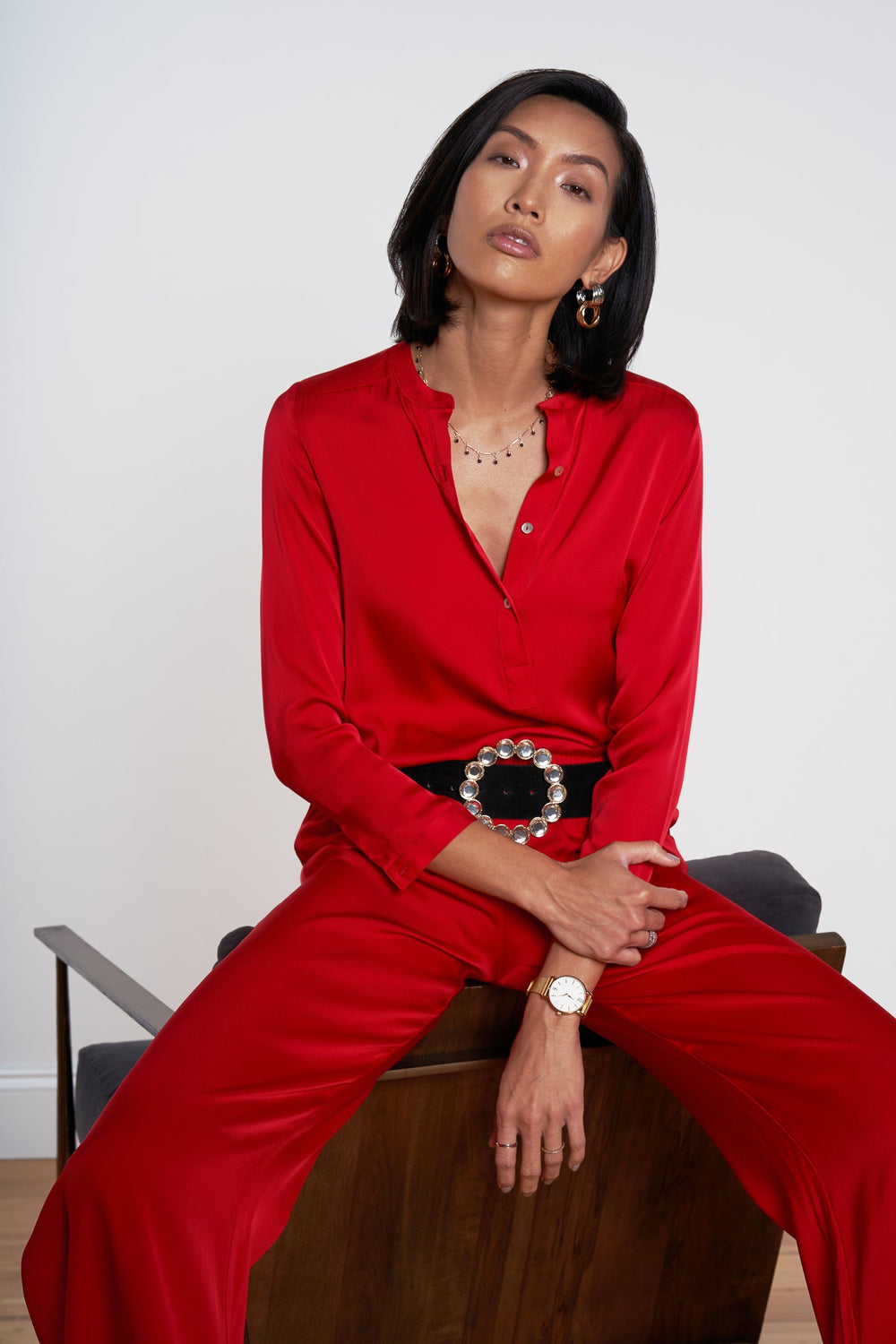 Montenegro Tunic - Bougainvillea,Bronze,Nutmeg,Poinciana,Purple,True Bronze,True Gold